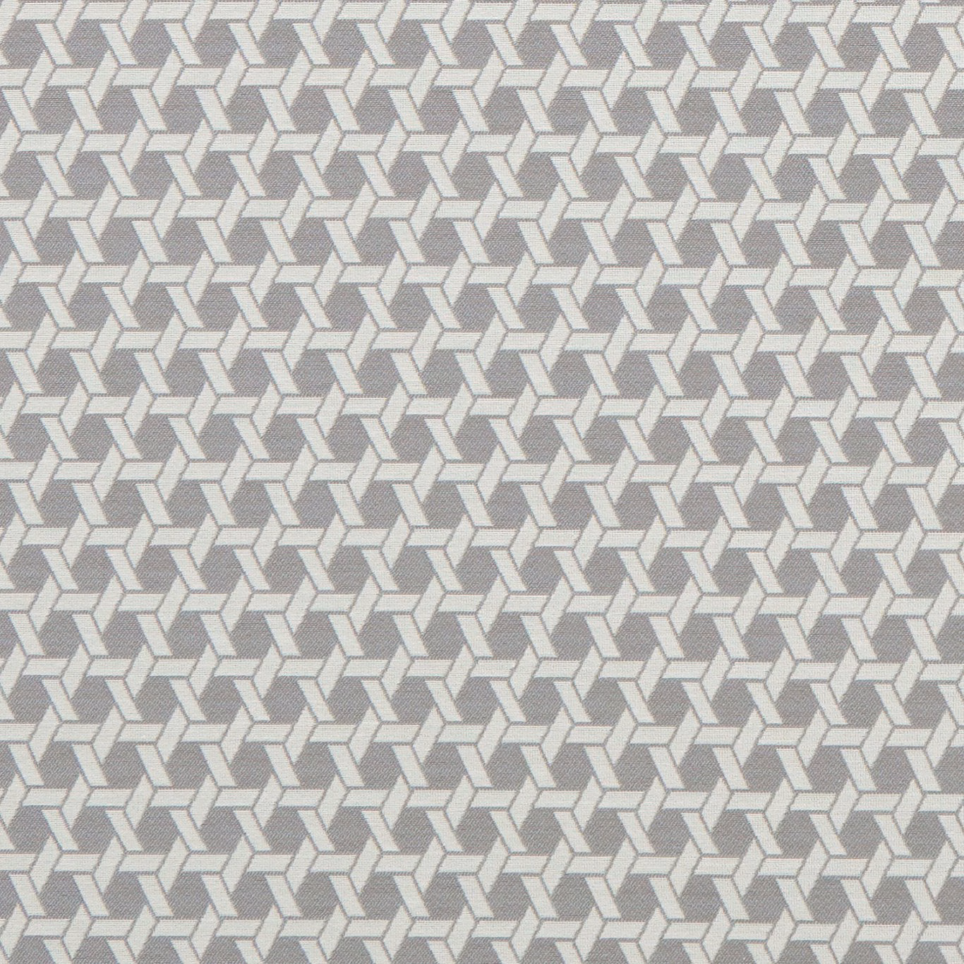 Charcoal grey woven ground with small pale interlocking geometric blocks