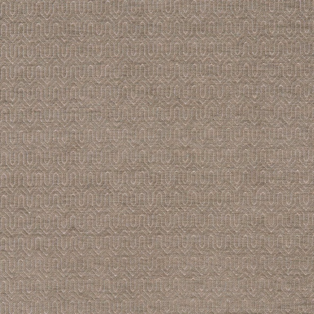 Warm mocha taupe fabric with fine woven texture and small linked loop geometry