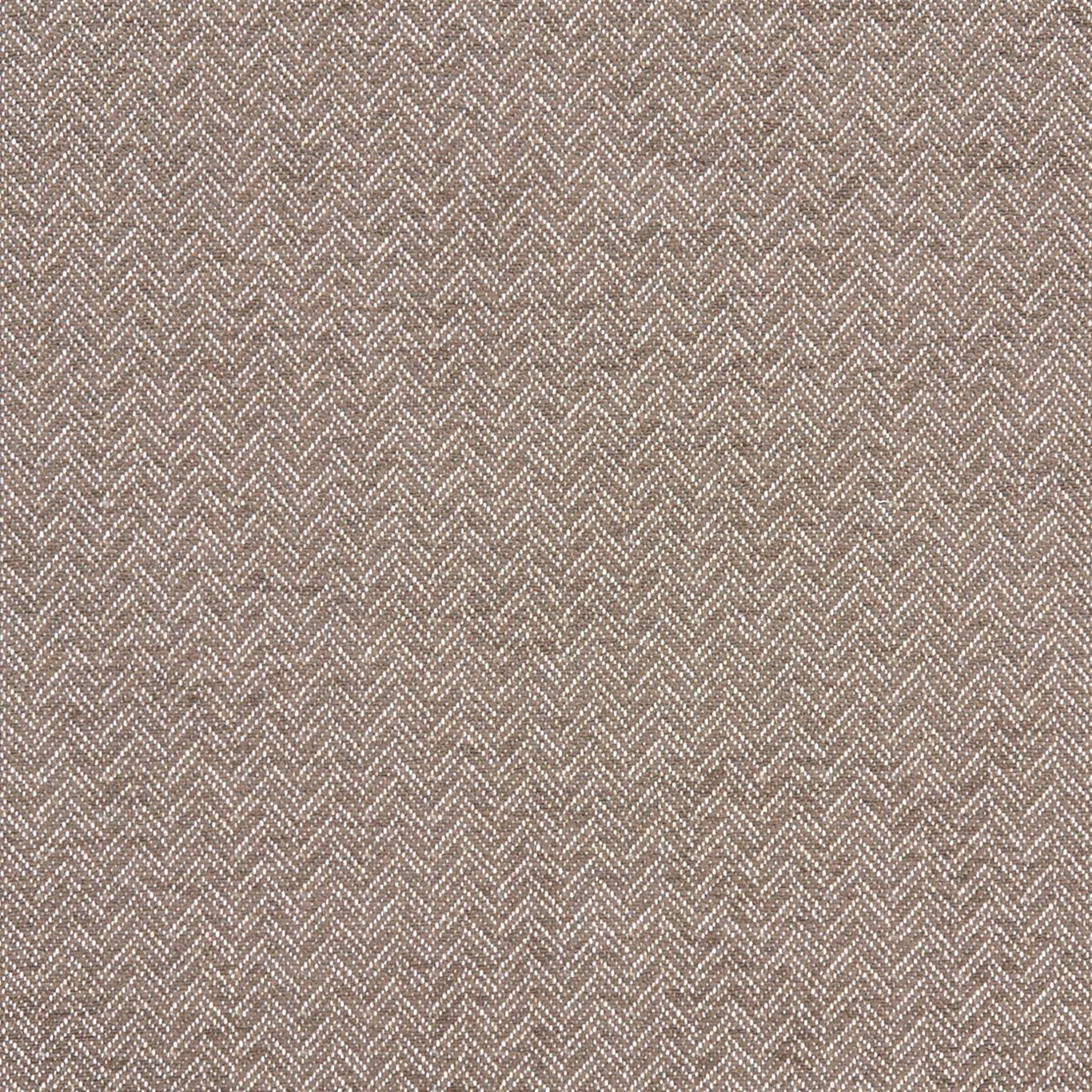 Warm mocha taupe upholstery fabric with fine pale herringbone weave