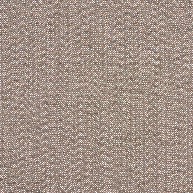 Warm mocha taupe upholstery fabric with fine pale herringbone weave