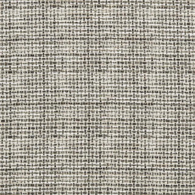 Cool dove-grey weave with black flecks and softly irregular horizontal texture
