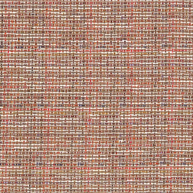 Cream, taupe, brown and red horizontal woven texture with subtle irregular striping