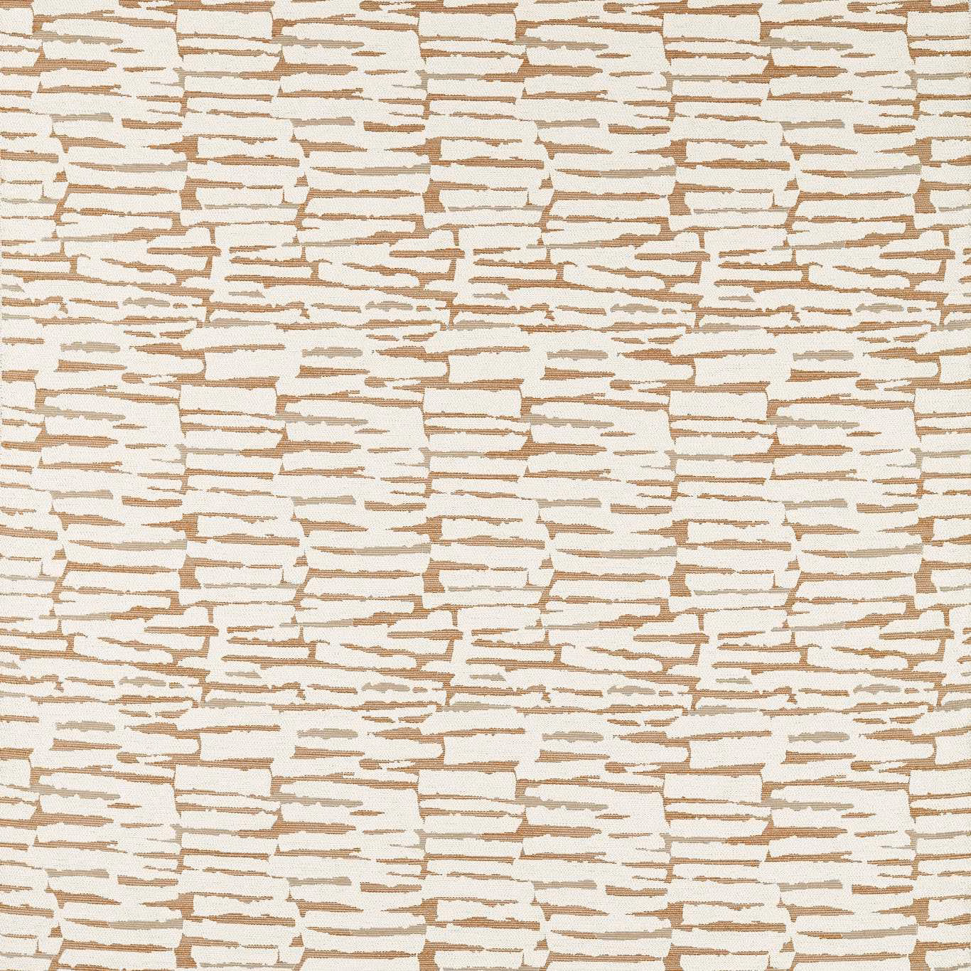 Warm camel broken horizontal marks across an ivory-cream woven fabric swatch