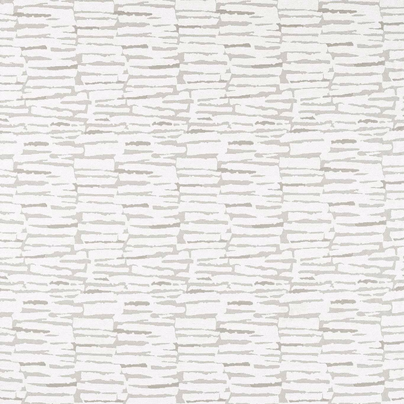 Ivory upholstery textile with pale grey broken horizontal woven bands and tactile texture