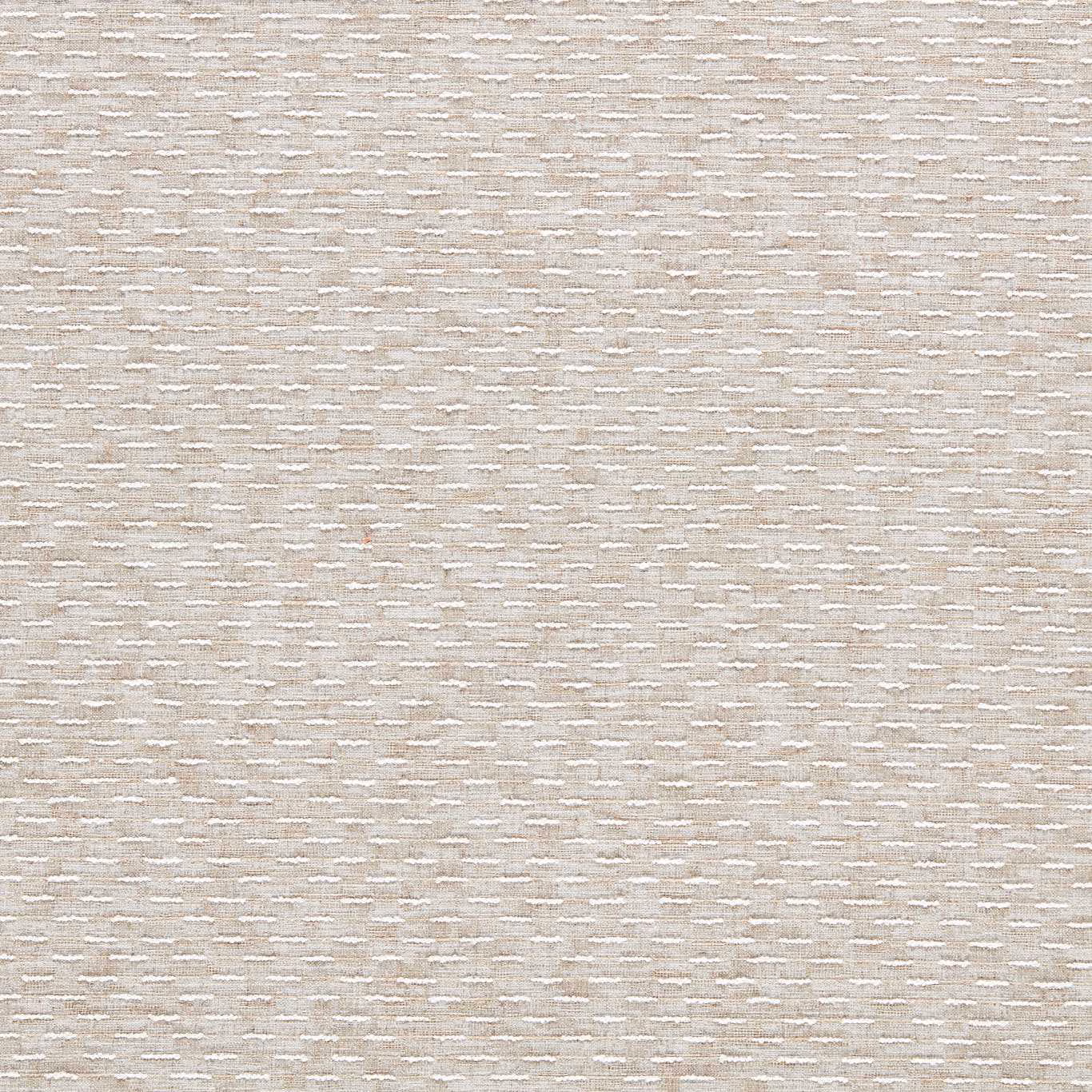 Warm ivory woven fabric with fine horizontal white, taupe and grey flecks