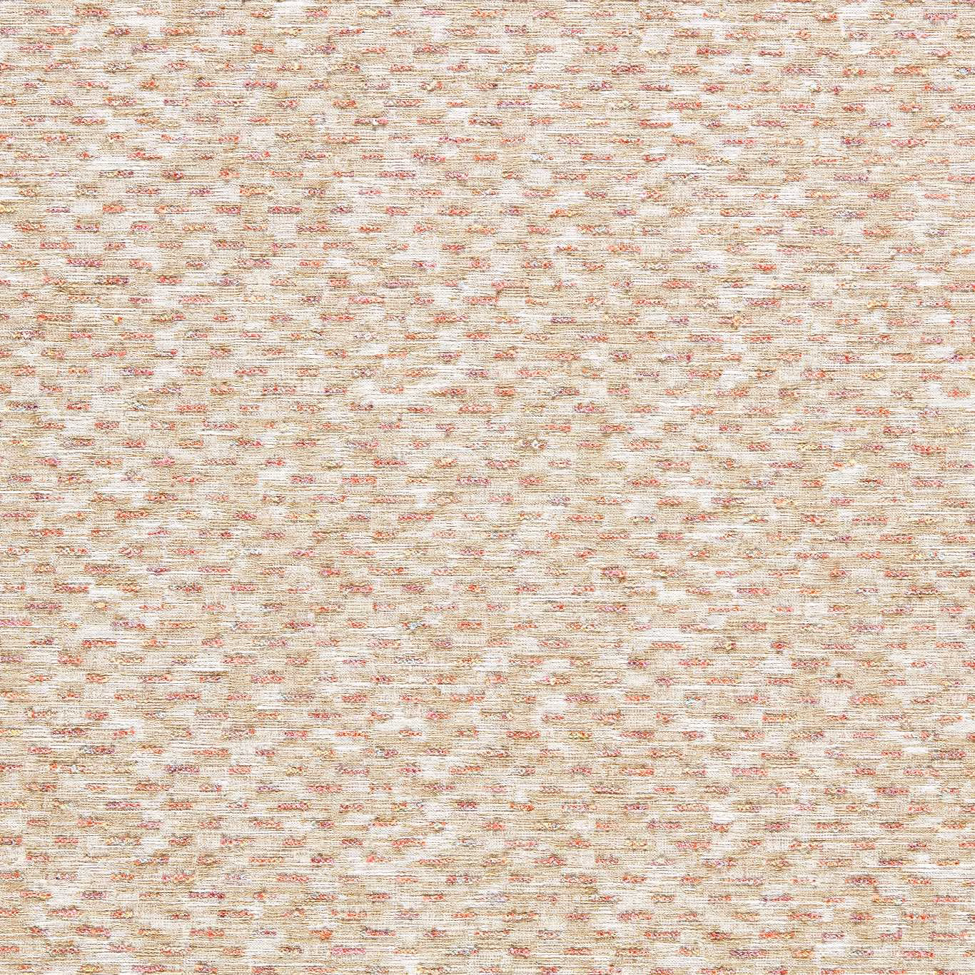 Cream woven upholstery with blush and terracotta flecks in a mottled horizontal texture