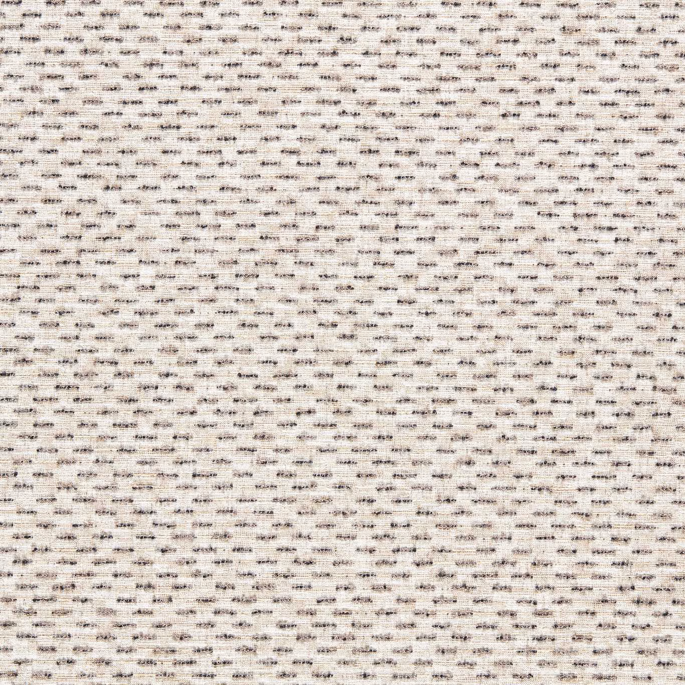 Cream woven upholstery with fine black horizontal flecks and a subtly mottled texture
