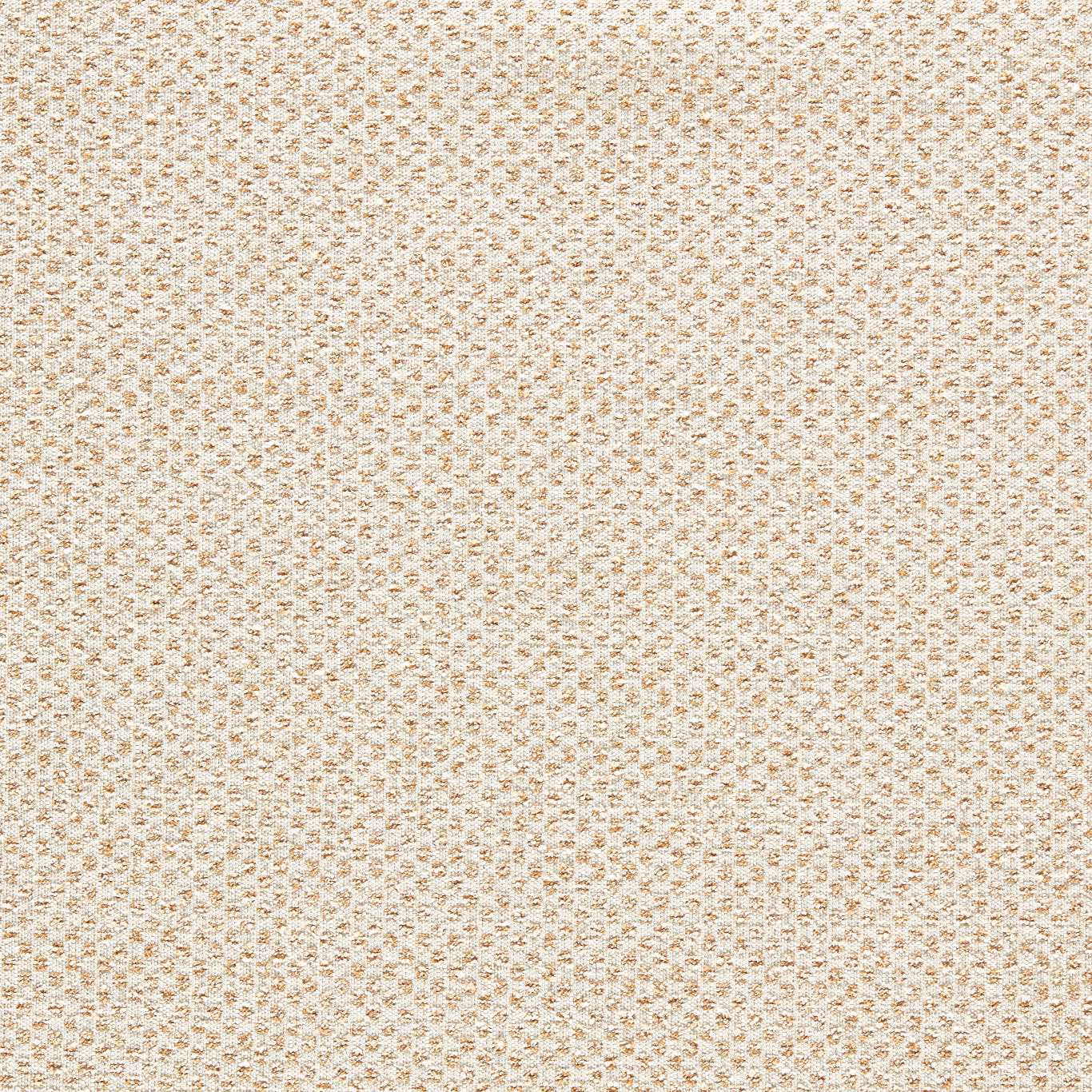 Ivory cream woven upholstery fabric with tiny warm beige linked motifs
