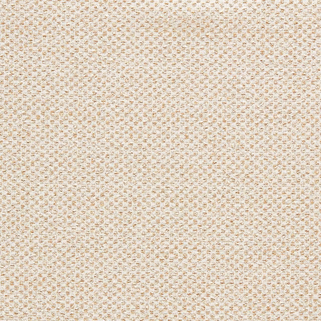 Ivory cream woven upholstery fabric with tiny warm beige linked motifs