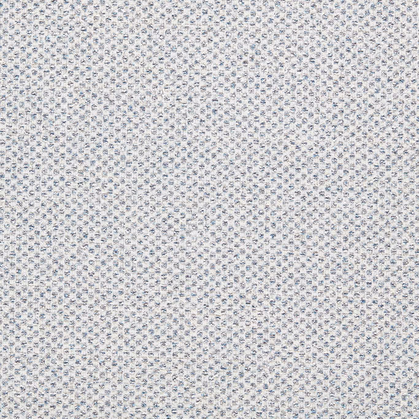 Pale denim-blue and ivory woven fabric with tiny repeating geometric flecks