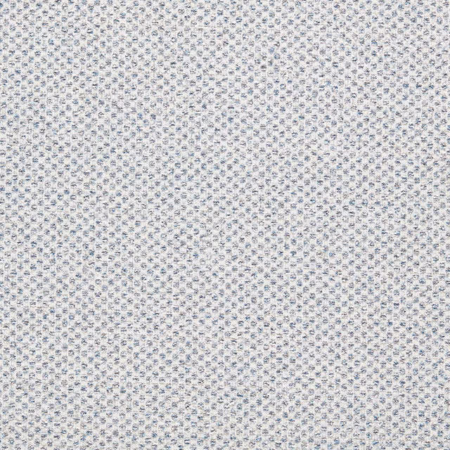 Pale denim-blue and ivory woven fabric with tiny repeating geometric flecks