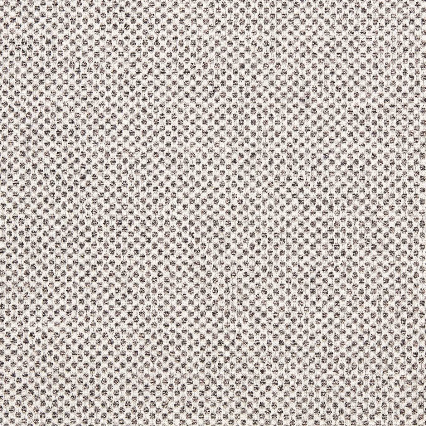 Charcoal-black geometric flecks woven across an ivory textured upholstery fabric