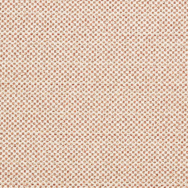 Cream upholstery weave with dense tiny rust geometric motifs and subtle texture