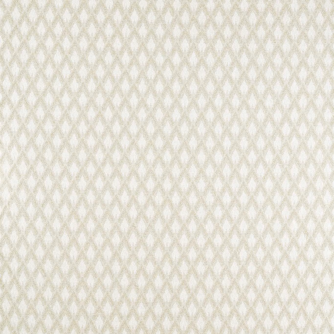 Warm ivory upholstery weave with pale stone diamond lattice and subtle surface texture