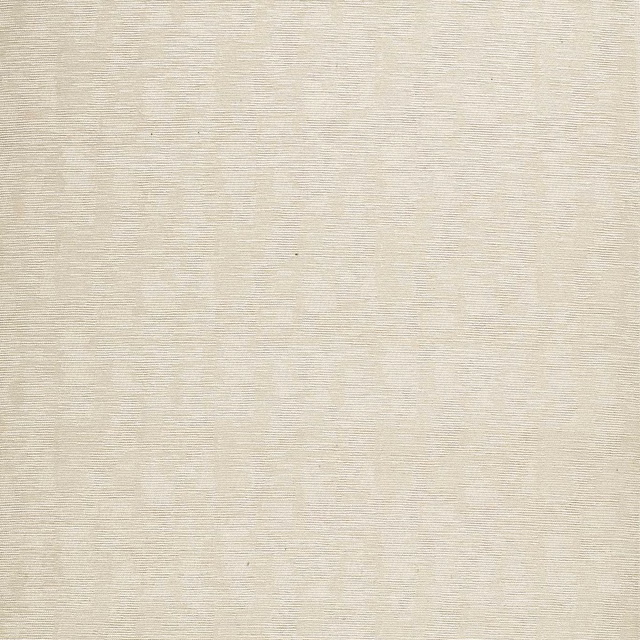 Soft cream woven fabric with faint beige bands and fine horizontal texture