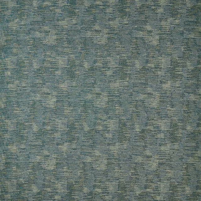 Muted peacock teal fabric with olive-grey broken striations and fine woven texture