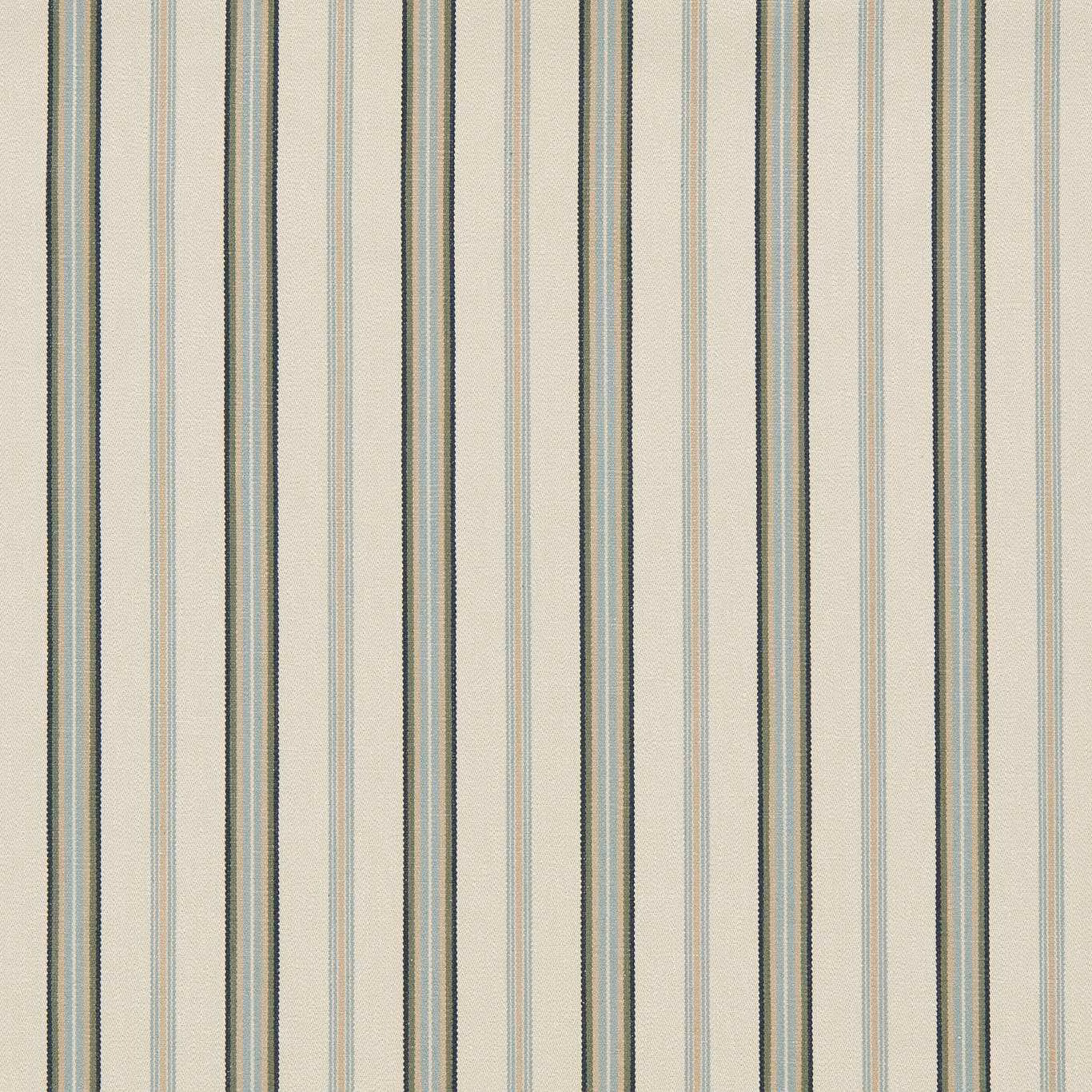 Seafoam, cream and grey-green vertical stripes with a fine woven texture