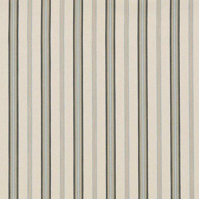 Seafoam, cream and grey-green vertical stripes with a fine woven texture