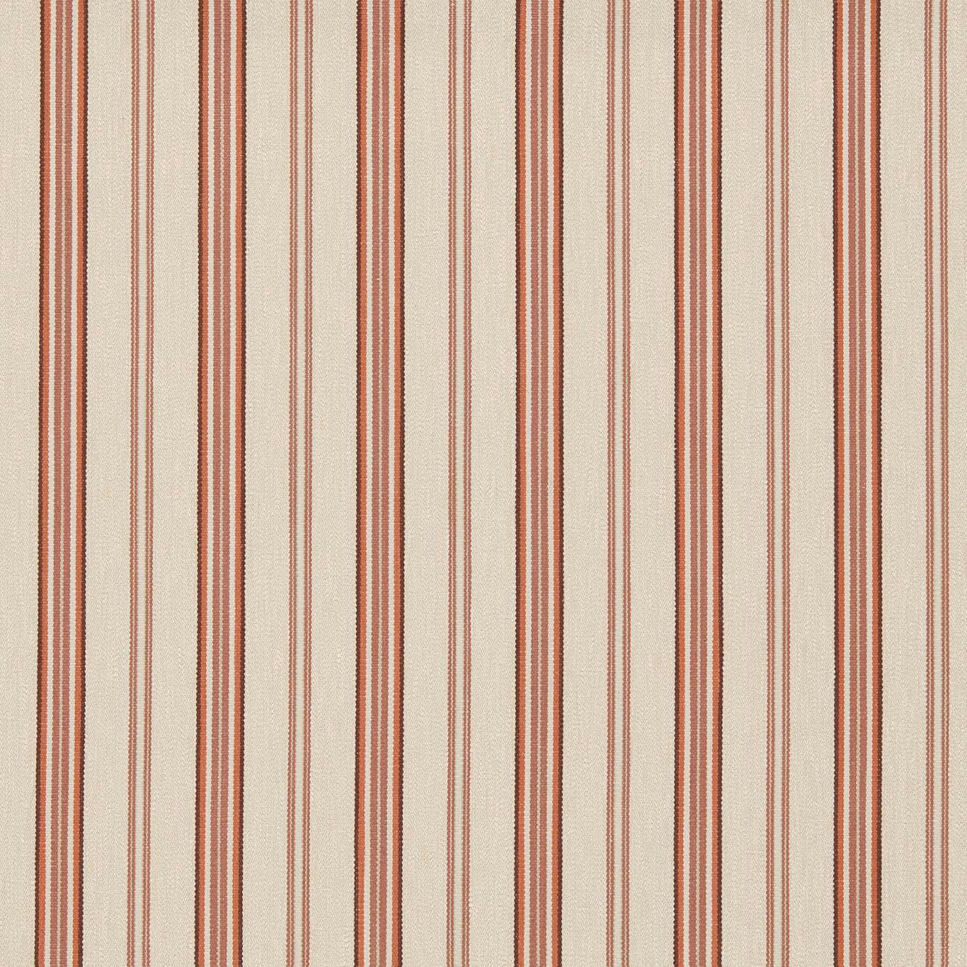 Warm cream textile with muted spice vertical stripes and a finely woven surface