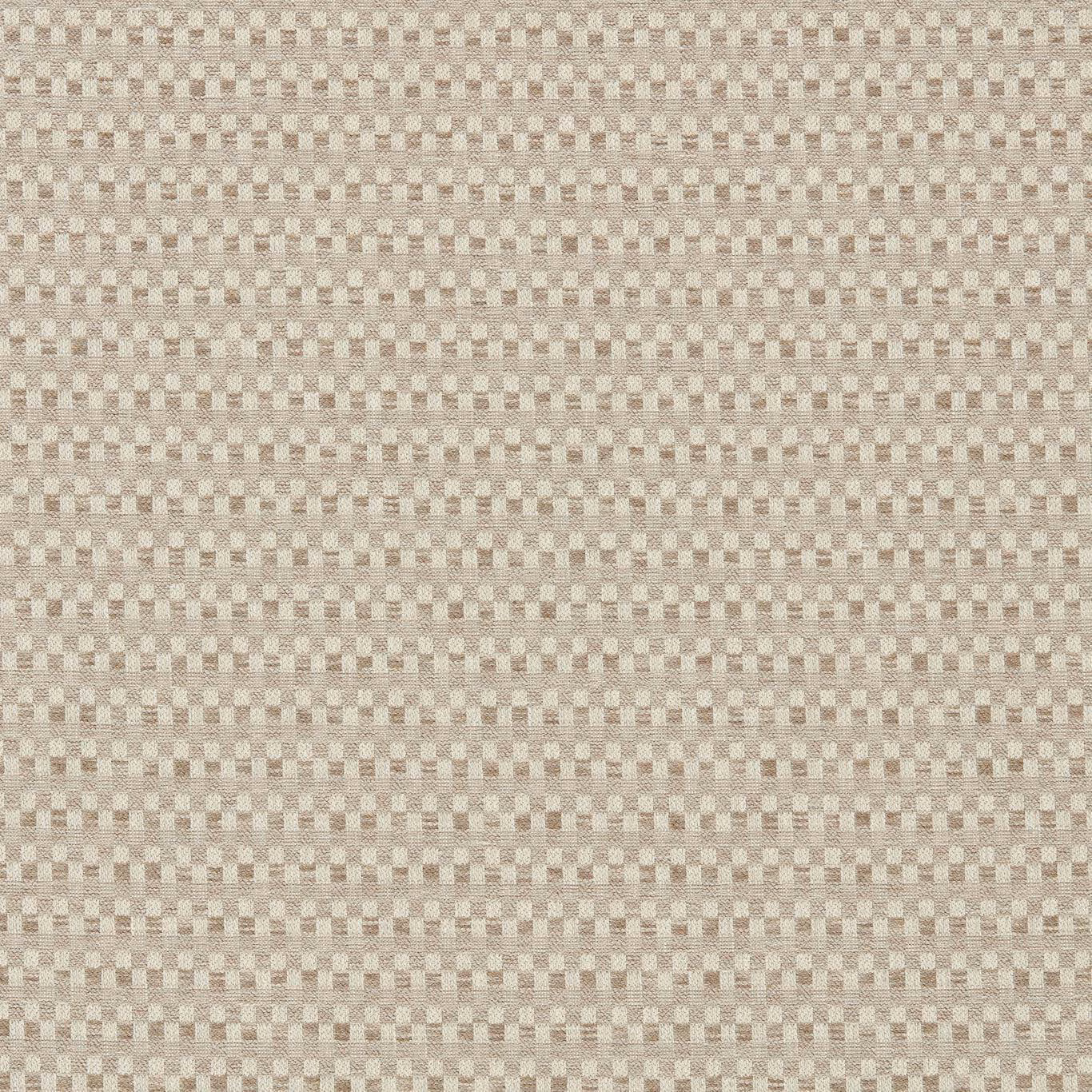 Warm pebble taupe woven fabric with a fine tonal checker texture
