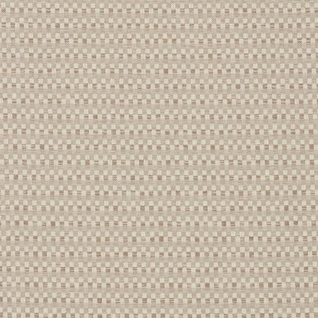 Warm pebble taupe woven fabric with a fine tonal checker texture