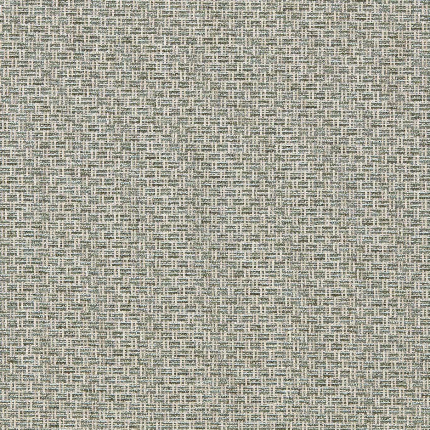 Close-up of pale mineral grey-green woven textile with tiny crosshatched flecks