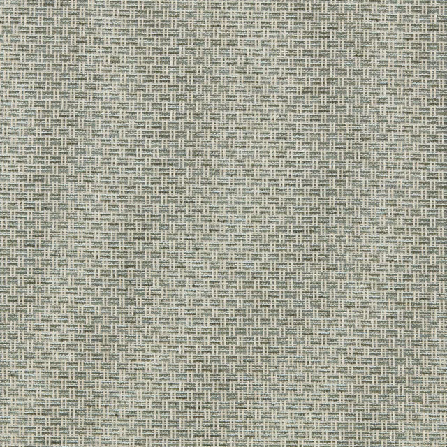 Close-up of pale mineral grey-green woven textile with tiny crosshatched flecks