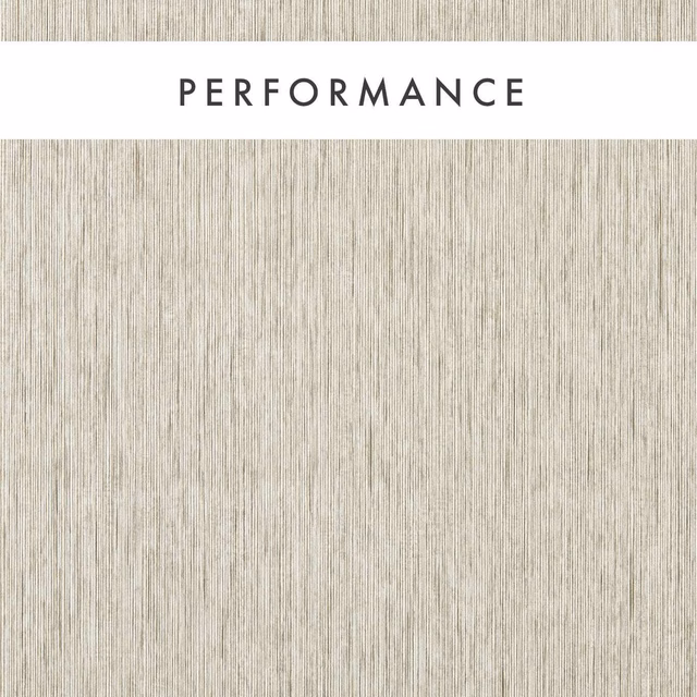 Pale putty greige wallpaper with fine, uneven vertical striations and tactile grain