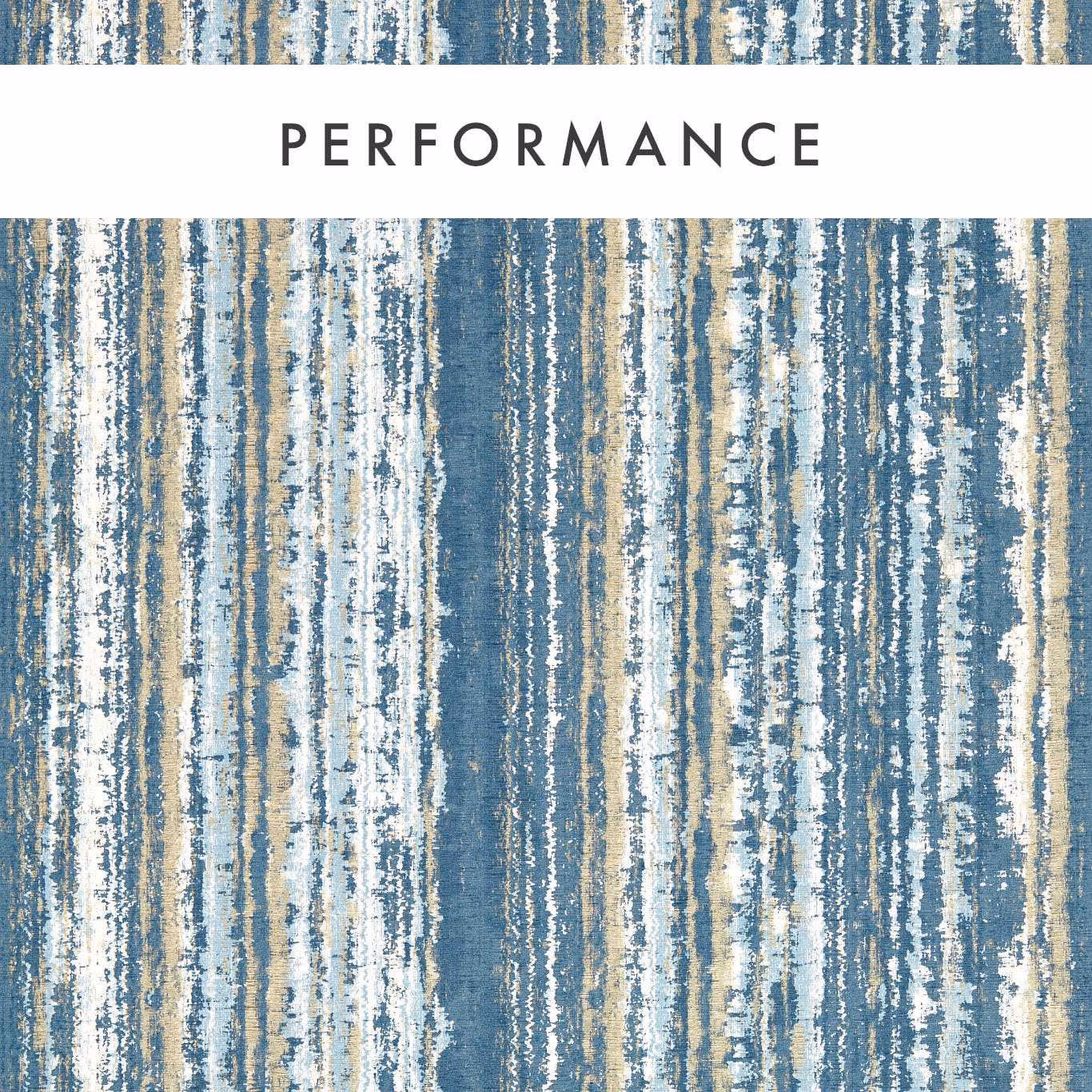 Midnight blue wallpaper with distressed vertical stripes in cream, tan and icy blue