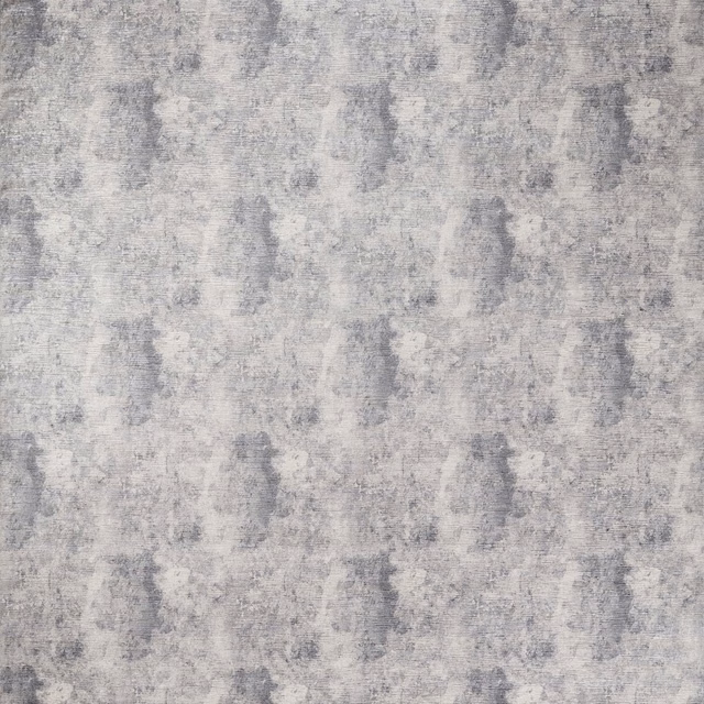 Cool pewter-grey textile with cloudy vertical mottling and a softly textured woven surface