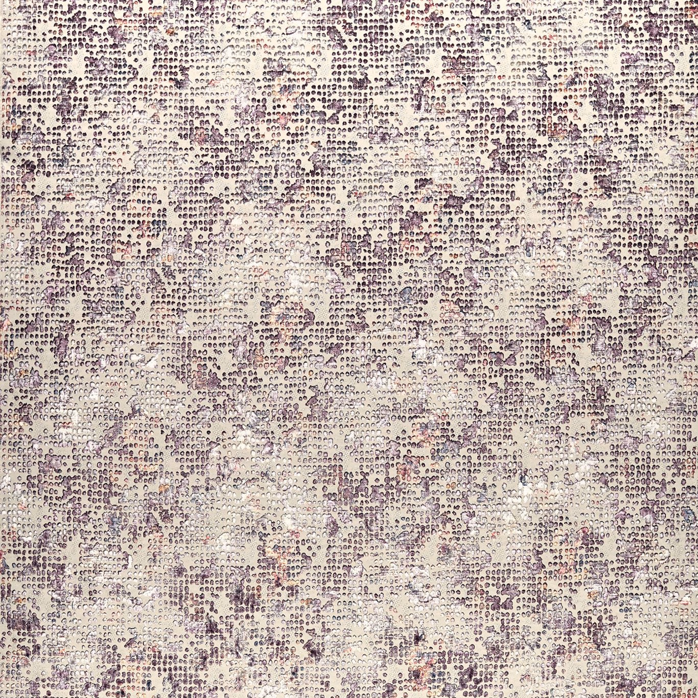 Pale blush upholstery textile with mauve flecks and dense mottled loop texture