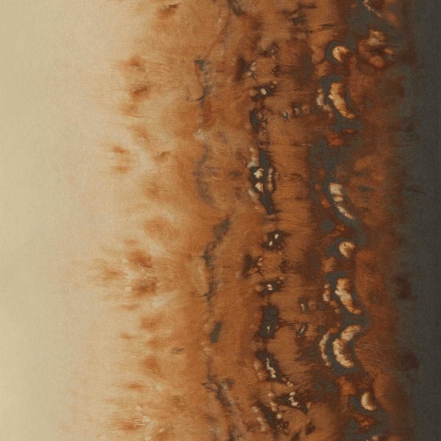 Abstract bronze wallpaper with sandy tan, copper brown and dark charcoal vertical bands