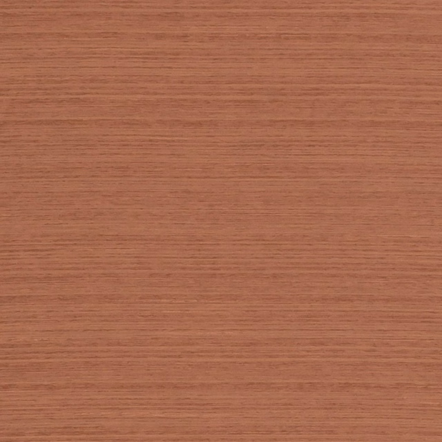Warm cinnamon-terracotta woven swatch showing a fine, even horizontal grain