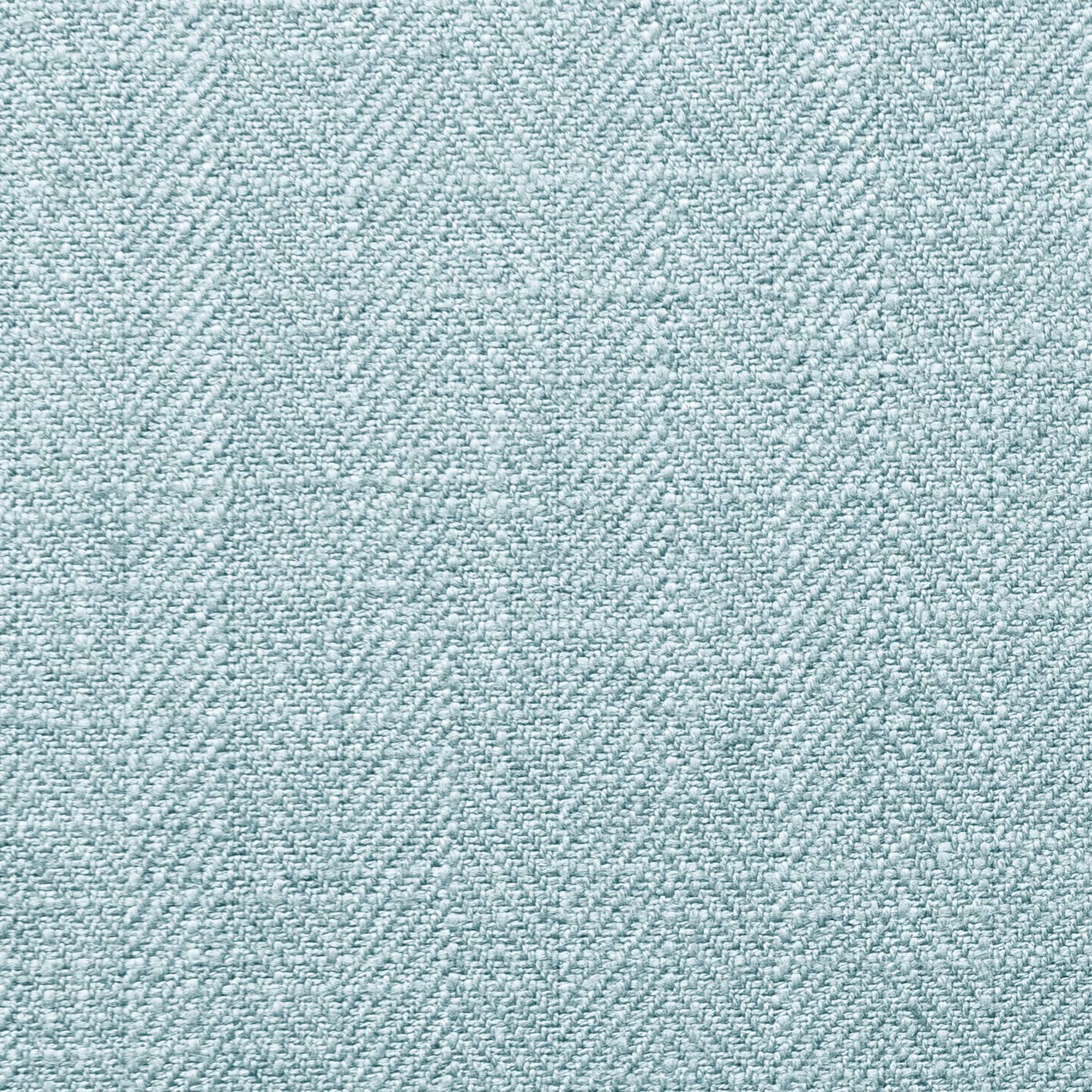 Close-up of pale aqua-blue woven upholstery fabric with subtle flecked texture