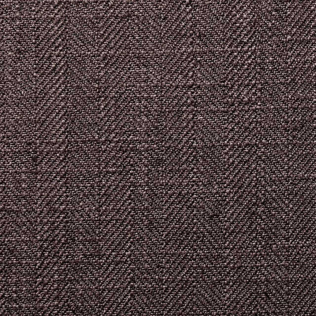 Close-up of deep warm charcoal fabric with dense nubby tonal woven texture