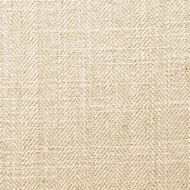 Warm flax beige plain woven fabric with subtle cream flecks and basket texture