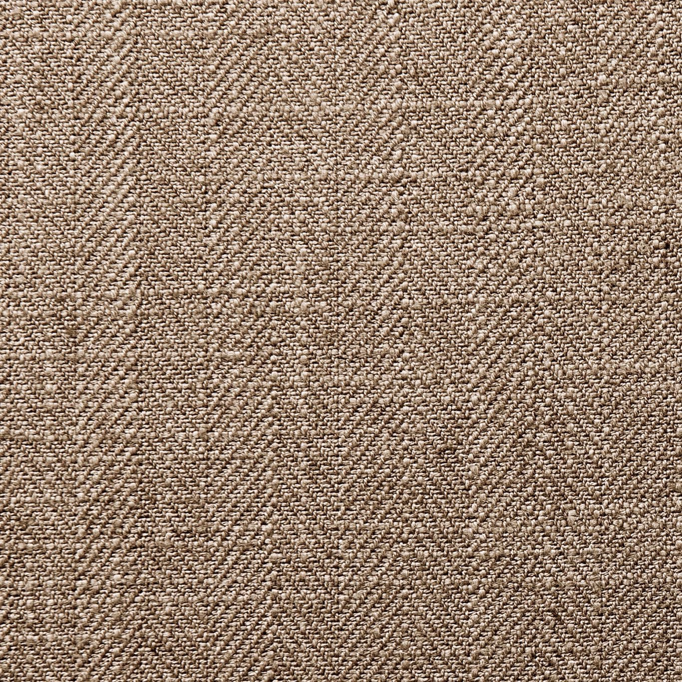 Close-up of warm mocha brown fabric with a dense, subtly flecked woven texture
