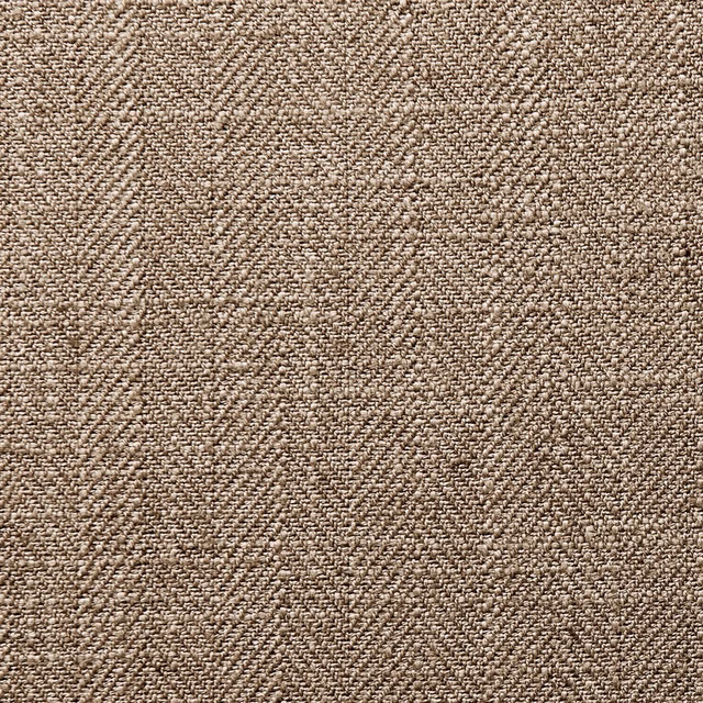 Close-up of warm mocha brown fabric with a dense, subtly flecked woven texture
