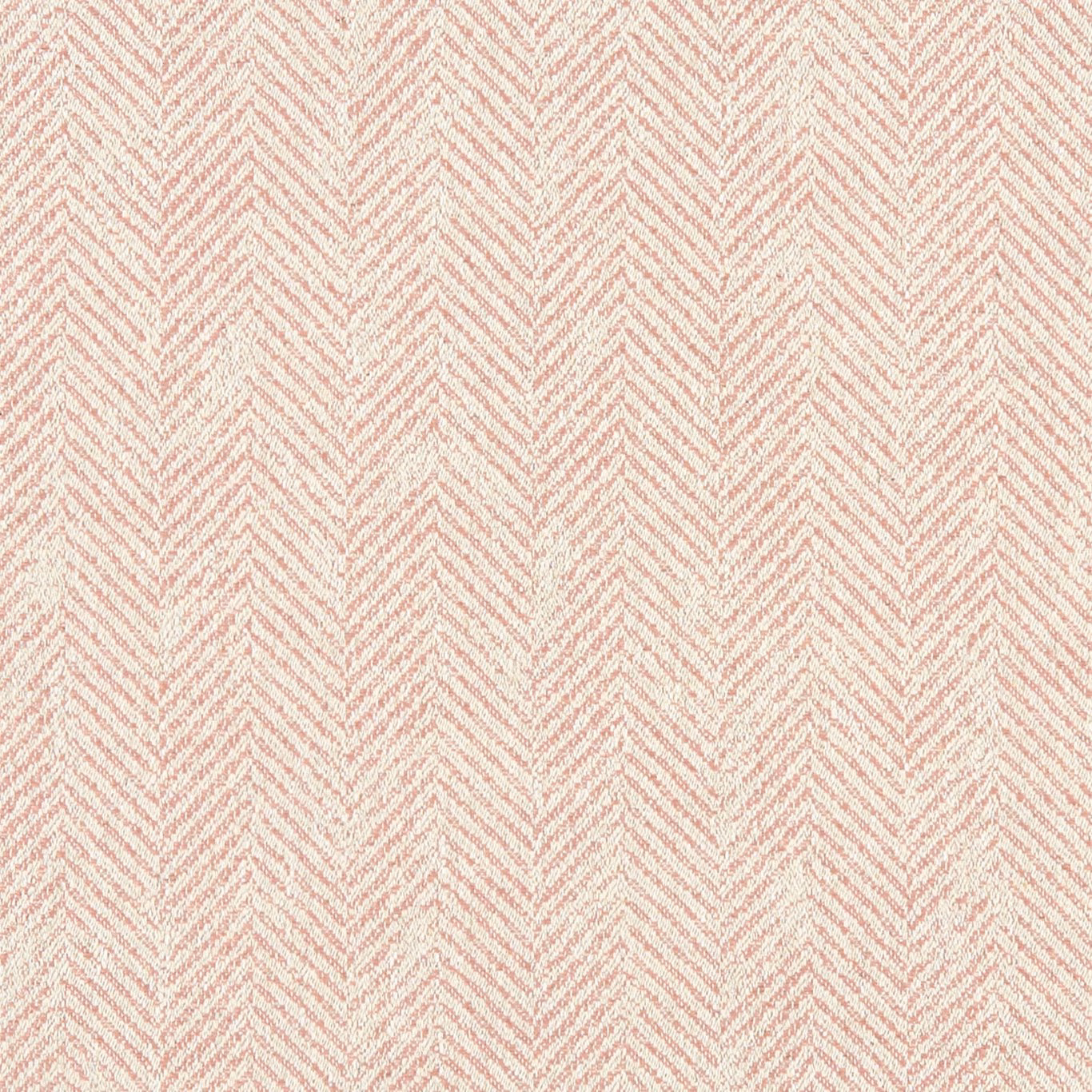 Soft blush pink woven fabric with fine cream chevron rows and subtle texture