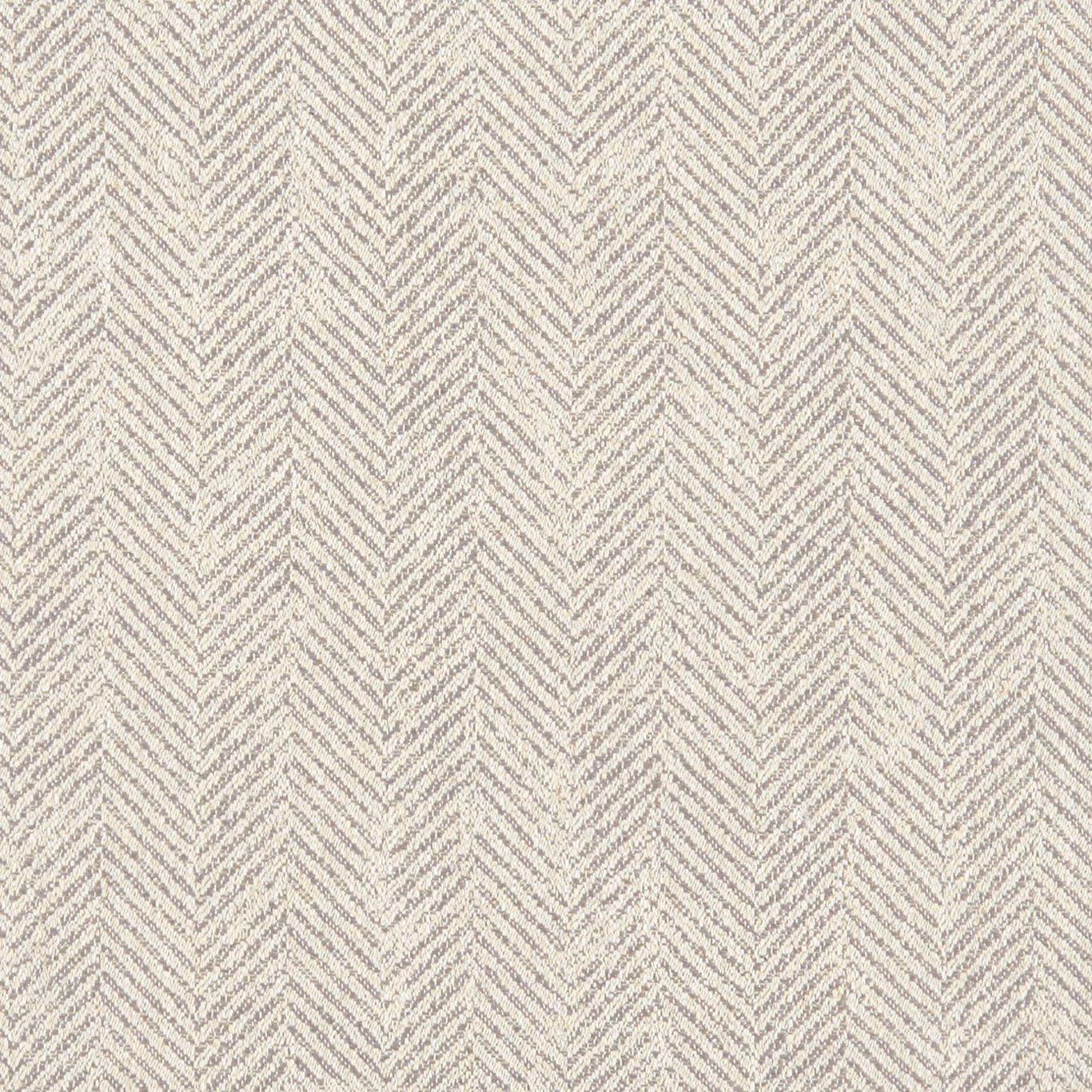 Soft dove-grey woven fabric with pale broken chevron lines and flecked texture
