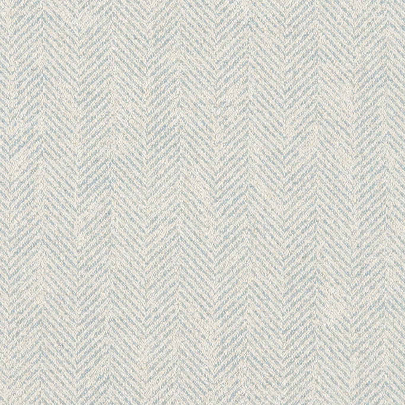 Pale duck-egg blue and cream woven herringbone columns with softly nubby texture