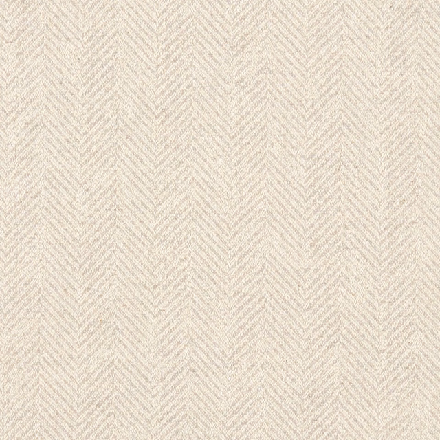 Pale ivory woven fabric with fine vertical chevrons and softly flecked texture