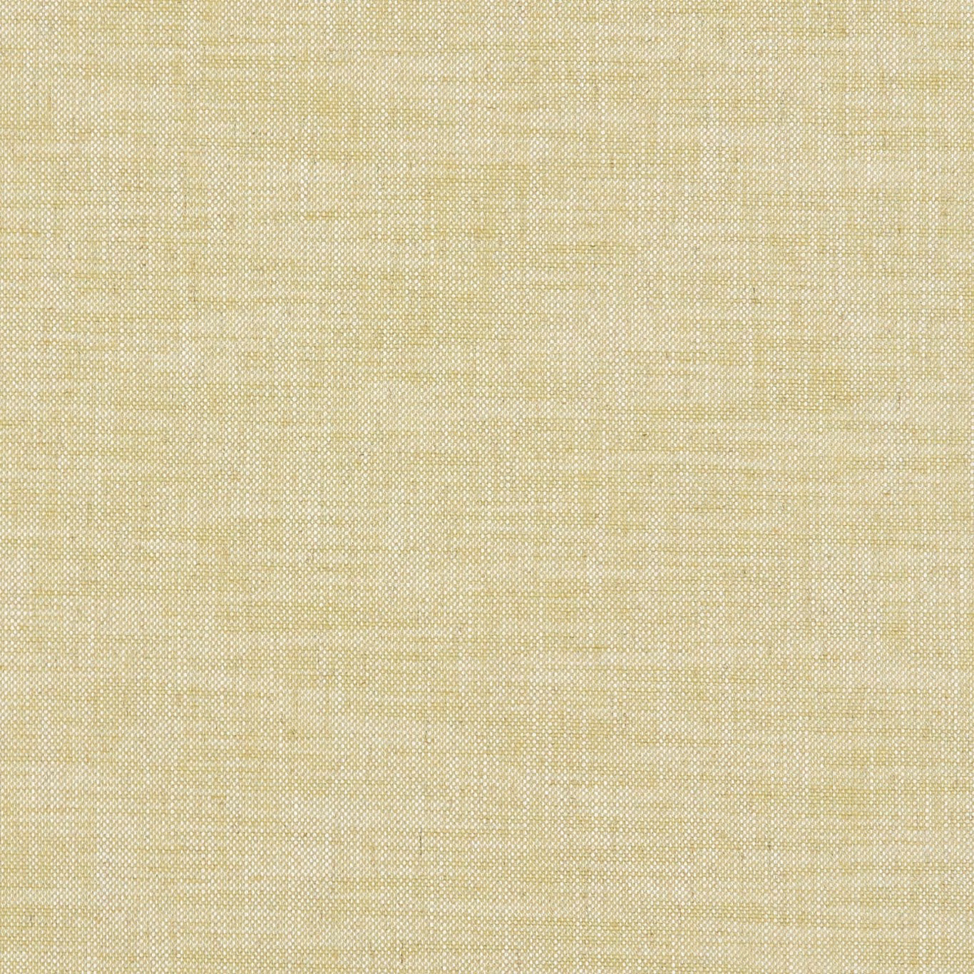 Close-up of muted citron yellow-green fabric with a fine crosshatched plain weave