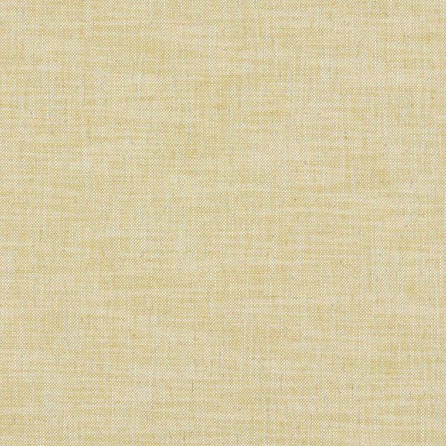 Close-up of muted citron yellow-green fabric with a fine crosshatched plain weave