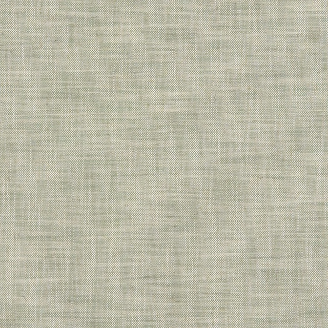 Close-up of muted sage-green fabric with a fine woven crosshatch texture