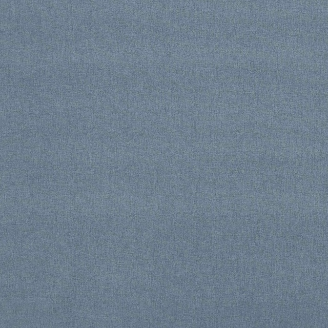 Close-up of muted blue-grey plain woven fabric with fine tonal texture