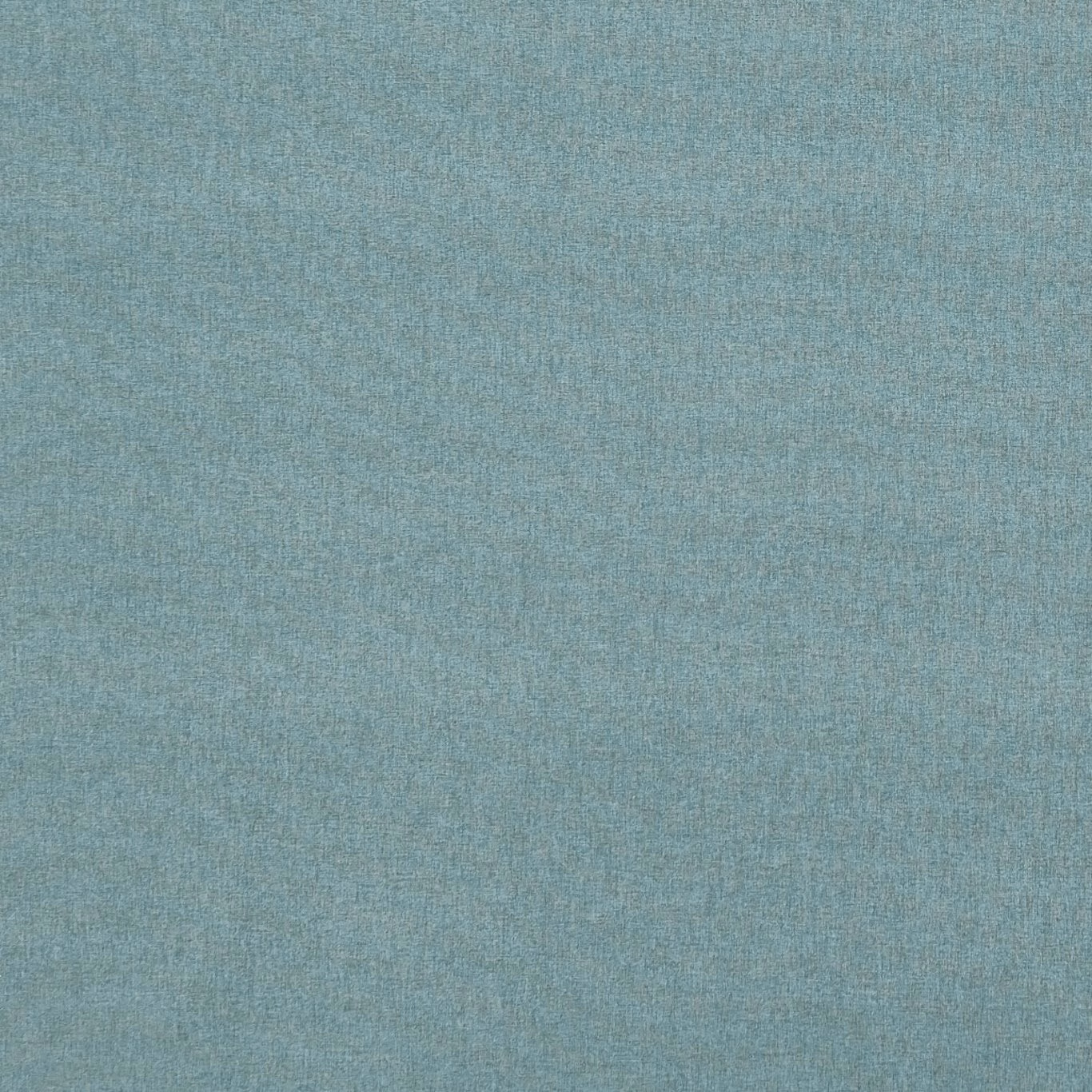 Close-up of muted aqua-blue woven fabric with fine grey mottled texture
