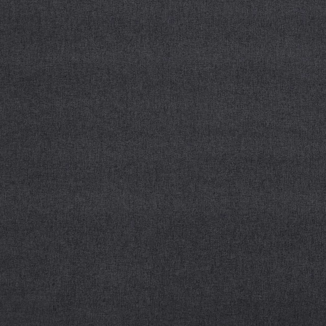 Close-up of deep charcoal-black woven fabric with subtle mottled texture and no visible pattern