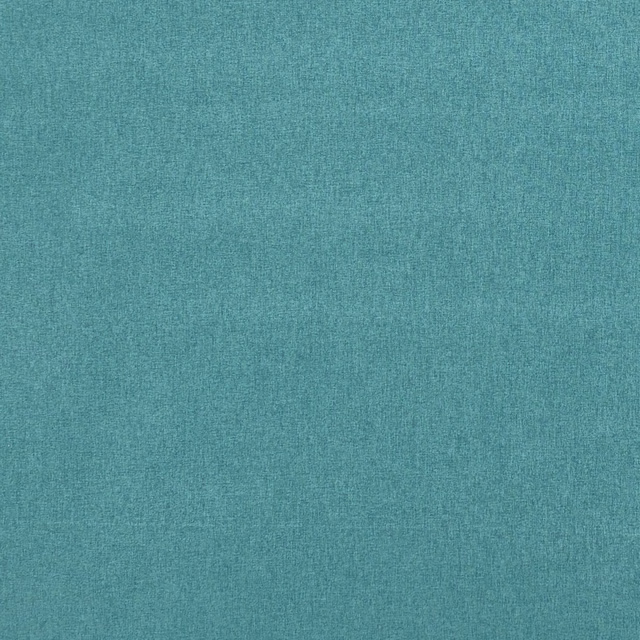 Close-up of cool teal Highlander fabric showing a fine, subtly mottled weave