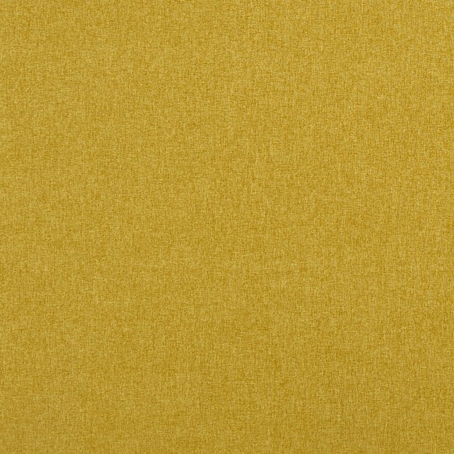 Close-up of golden ochre woven fabric with a fine, subtly striated texture